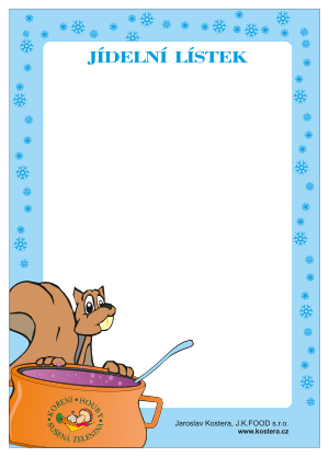 Jídelní lístek 4
