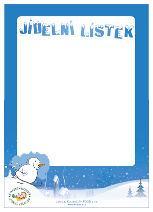 Jídelní lístek 6
