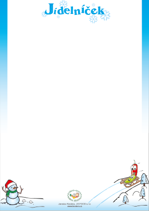 Jídelní lístek 15