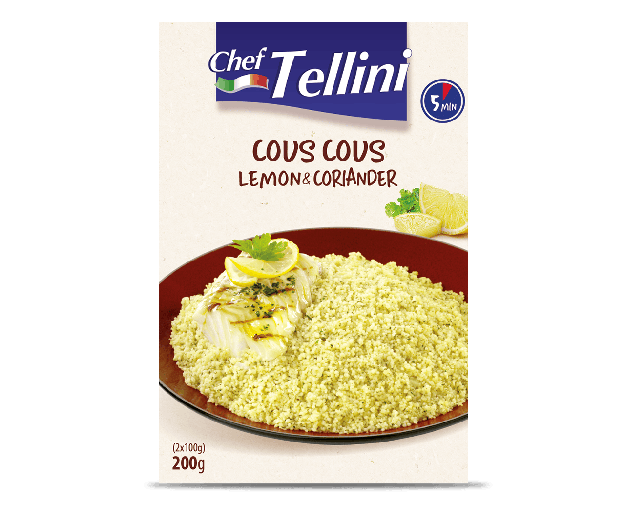 Couscous s citronem a koriandrem v obalu
