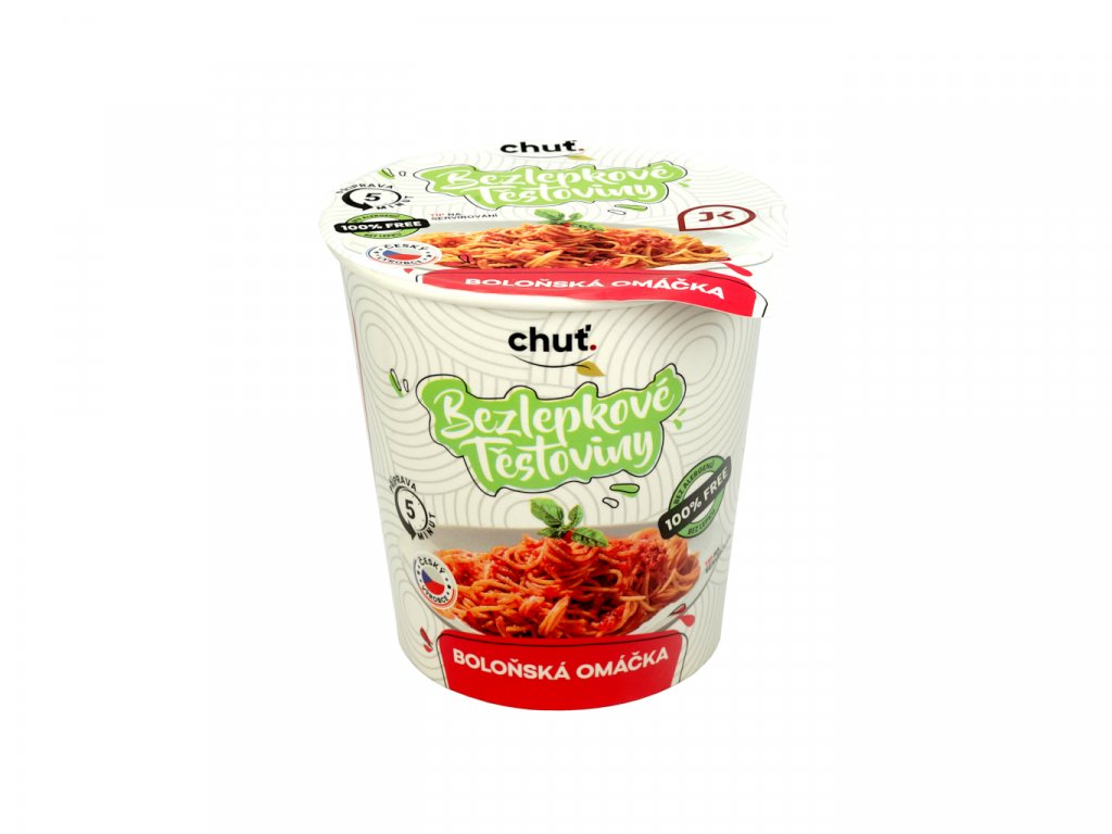 INSTANTNÍ BEZLEPKOVÉ TĚSTOVINY S BOLOŇSKOU OMÁČKOU